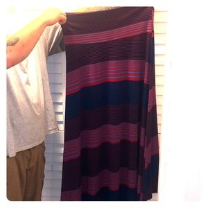 Lularoe maxi red and blue stripe